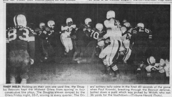 Paul Krowski - Football Game Casper Star Tribune - Sep 9, 1956